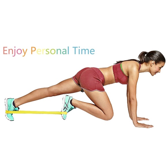 Resistance Loop Exercise Bands for Training, Yoga, Pilates, Stretch, or Rehab - Picture 3 of 7